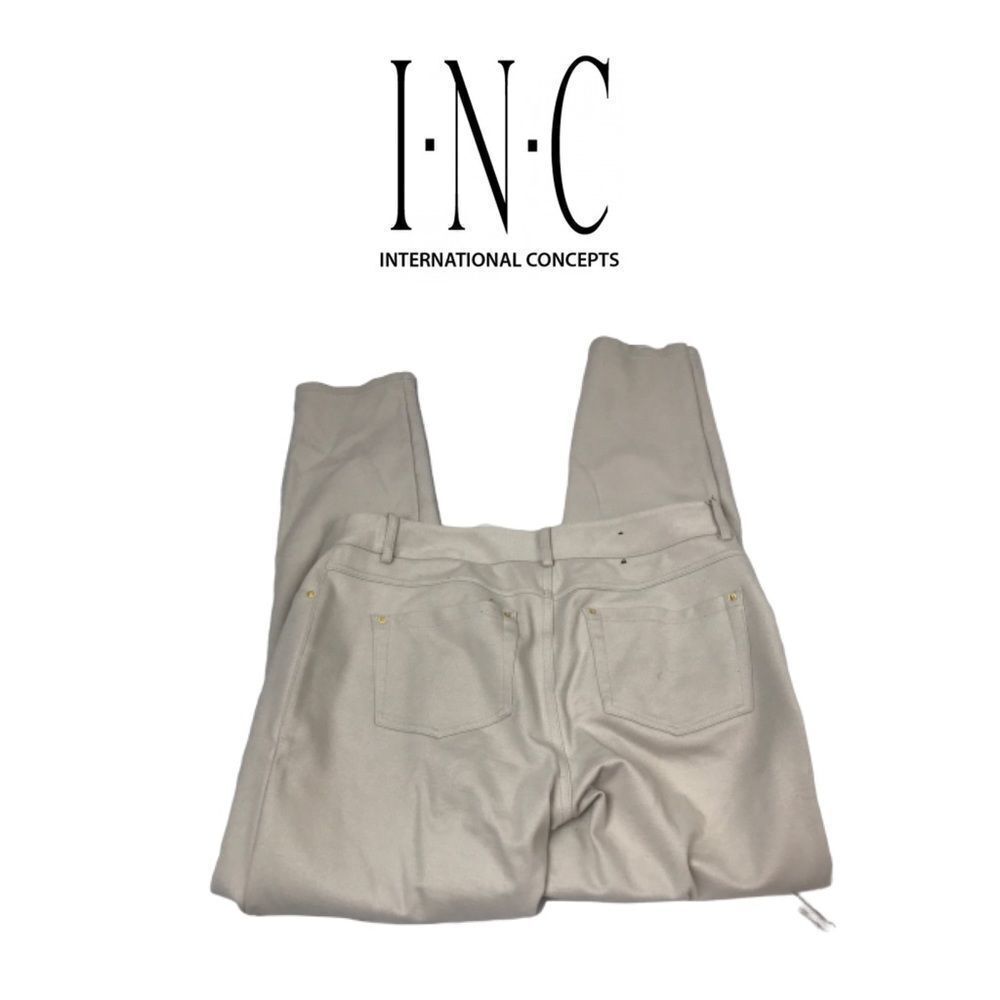 INC International Concepts Cream Pants. Sz 8
